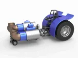 Pulling tractor with 3 jet engines Scale 1:25-0