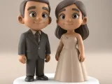Cute Wedding Couple STL Model-1