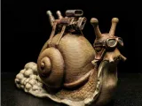 Turbo Snail Engine Statue | Mechanical Racing Snail-0