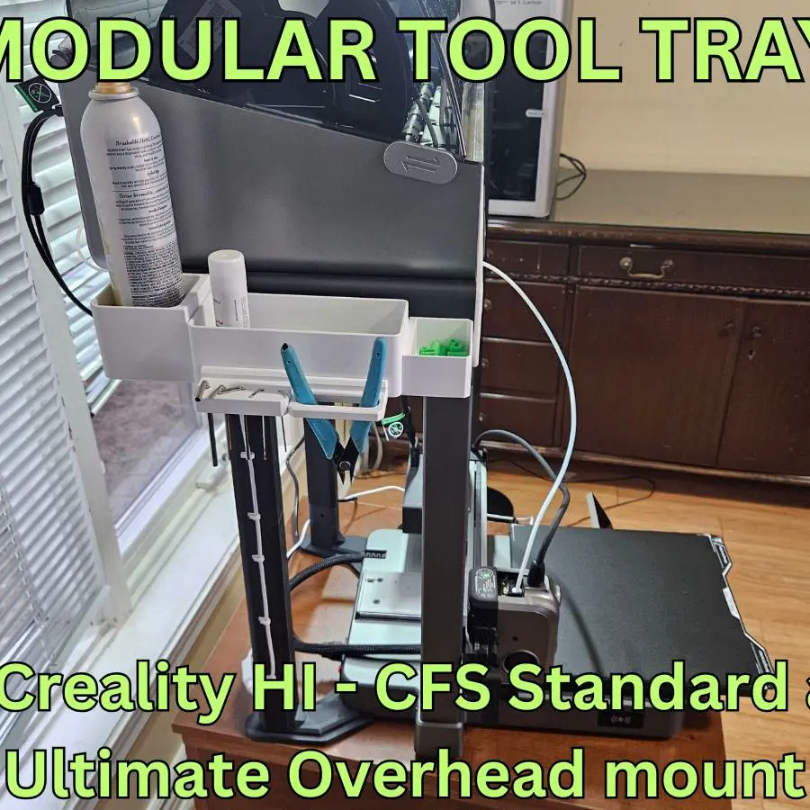 MODULAR TOOL TRAY FOR CREALITY HI - CFS OVERHEAD MOUNT