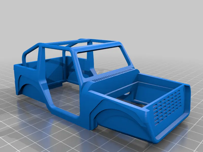 2-door JEEP w removable HARDTOP - Fully printable