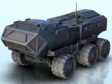 All-terrain SF vehicle on wheels 13 - sci-fi science fiction-0