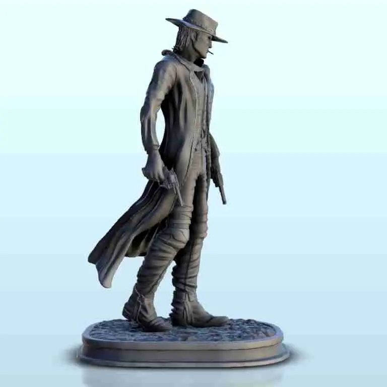 Wild West cow-boy with guns - western old ACW USA US civil w