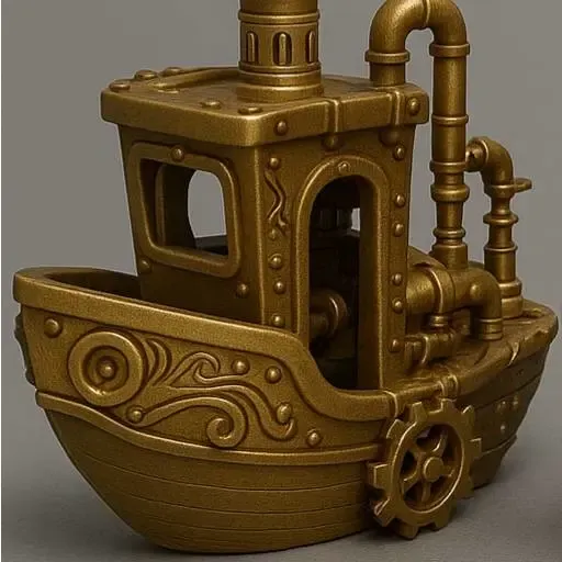 Steampunk Themed Benchy Tug Boat