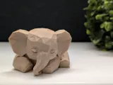 Low Poly Sleeping Elephant-1