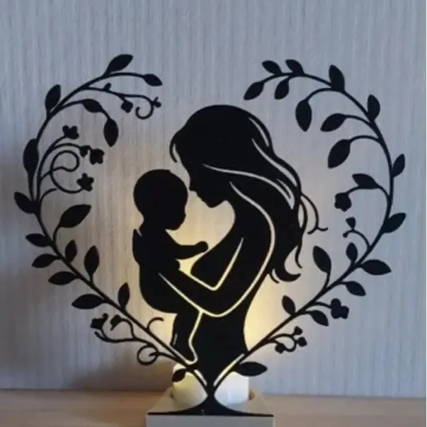 porta vela led día de la madre 
