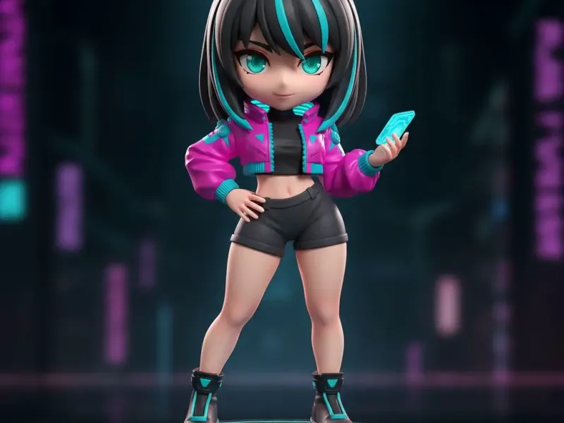 Nova Cipher – Chibi Cyberpunk Hacker