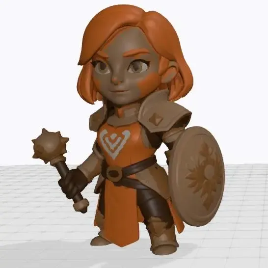 Sacerdote guerrera inspirada en RAID, minifigura