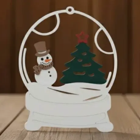 snow globe ornament