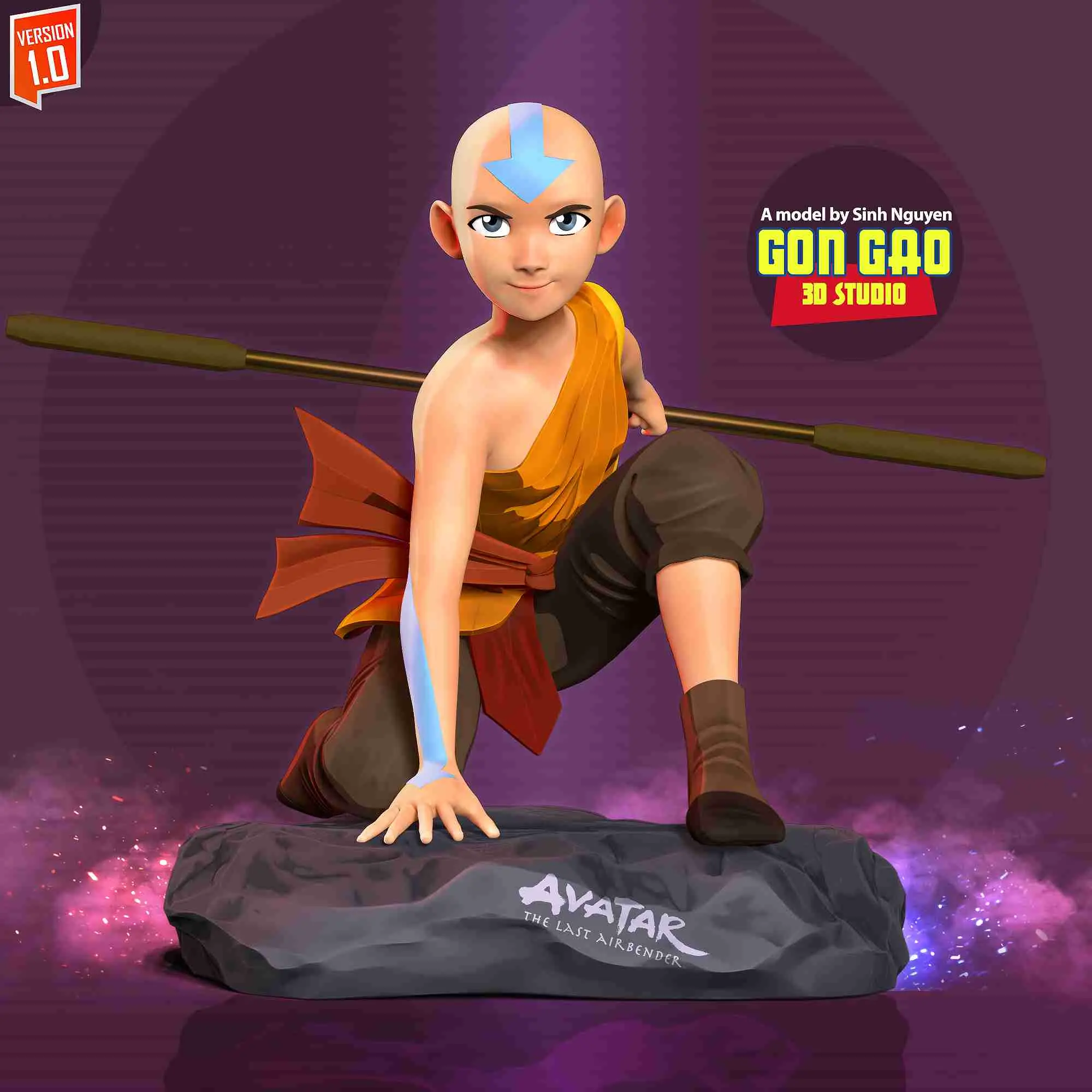 Aang - Avatar Fanart | 3D models download | Creality Cloud