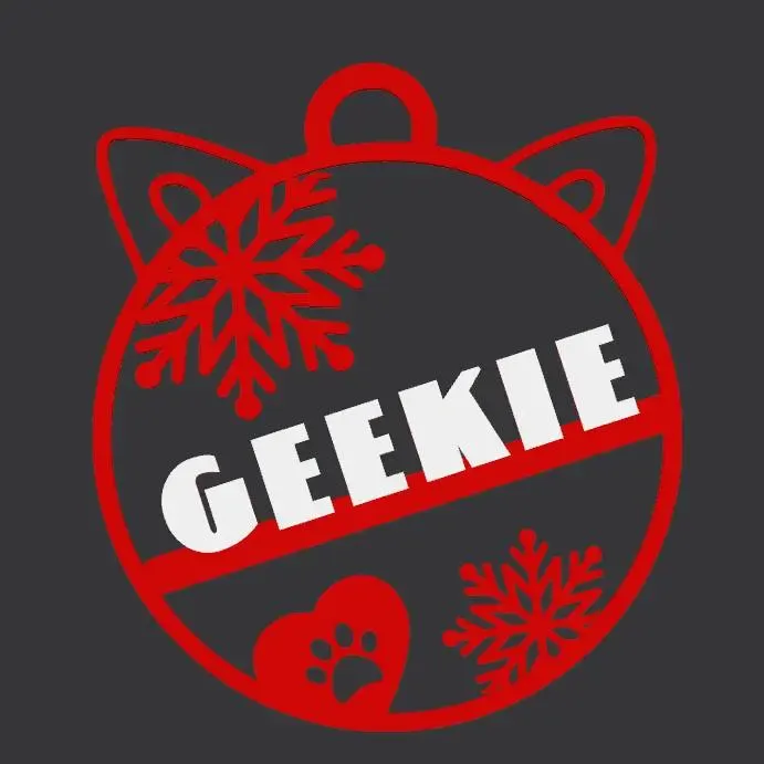Cat Tree Ornament, Geekie