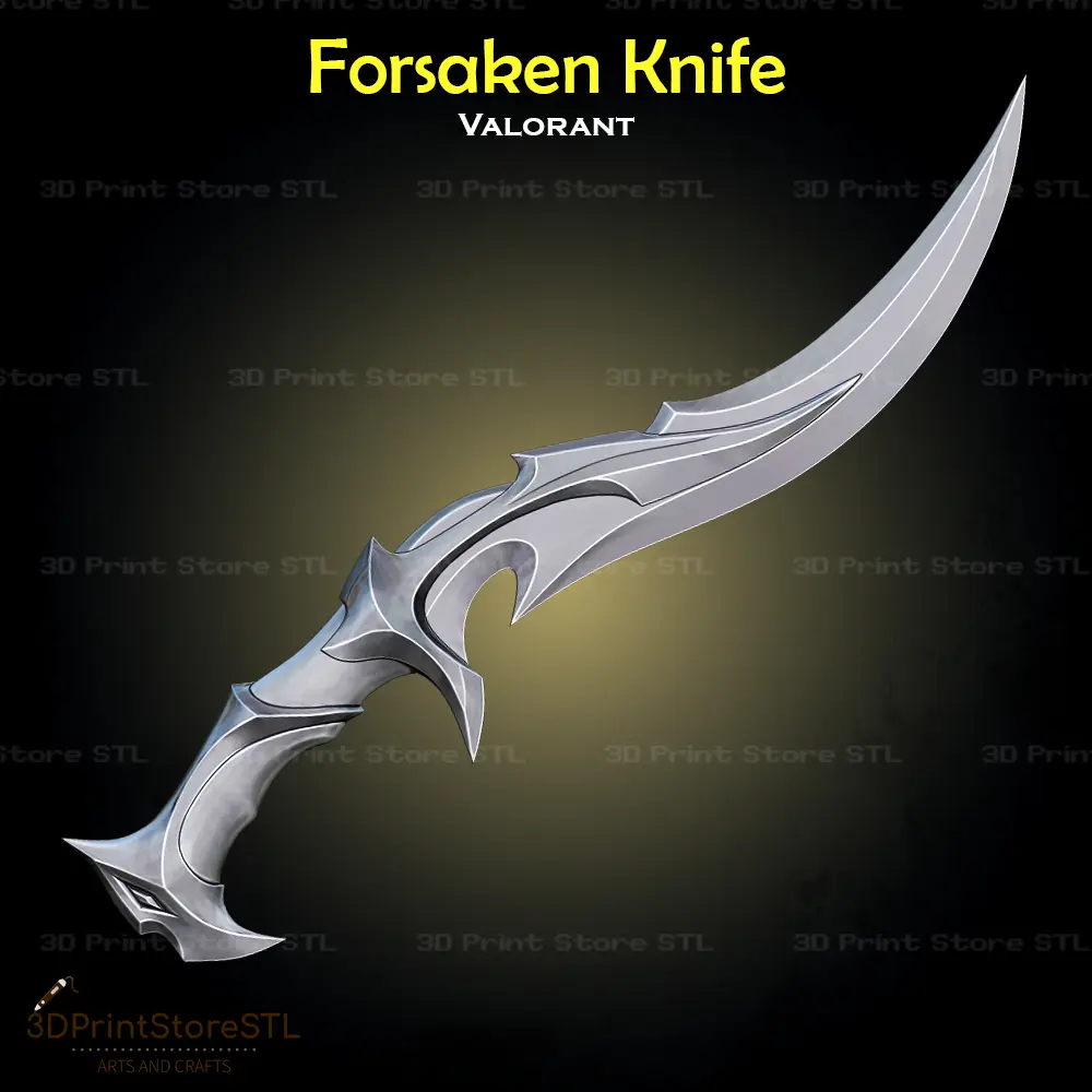 Coltello Forsaken Cosplay Valorant - File STL