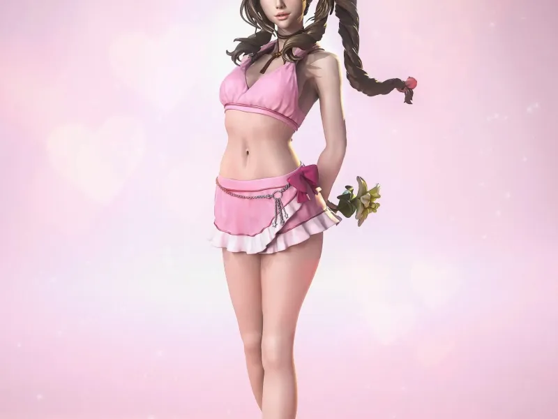 Aerith Pink Mermaid outfit (Final Fantasy VII)