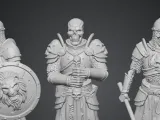 skeleton warrior 3d model-2