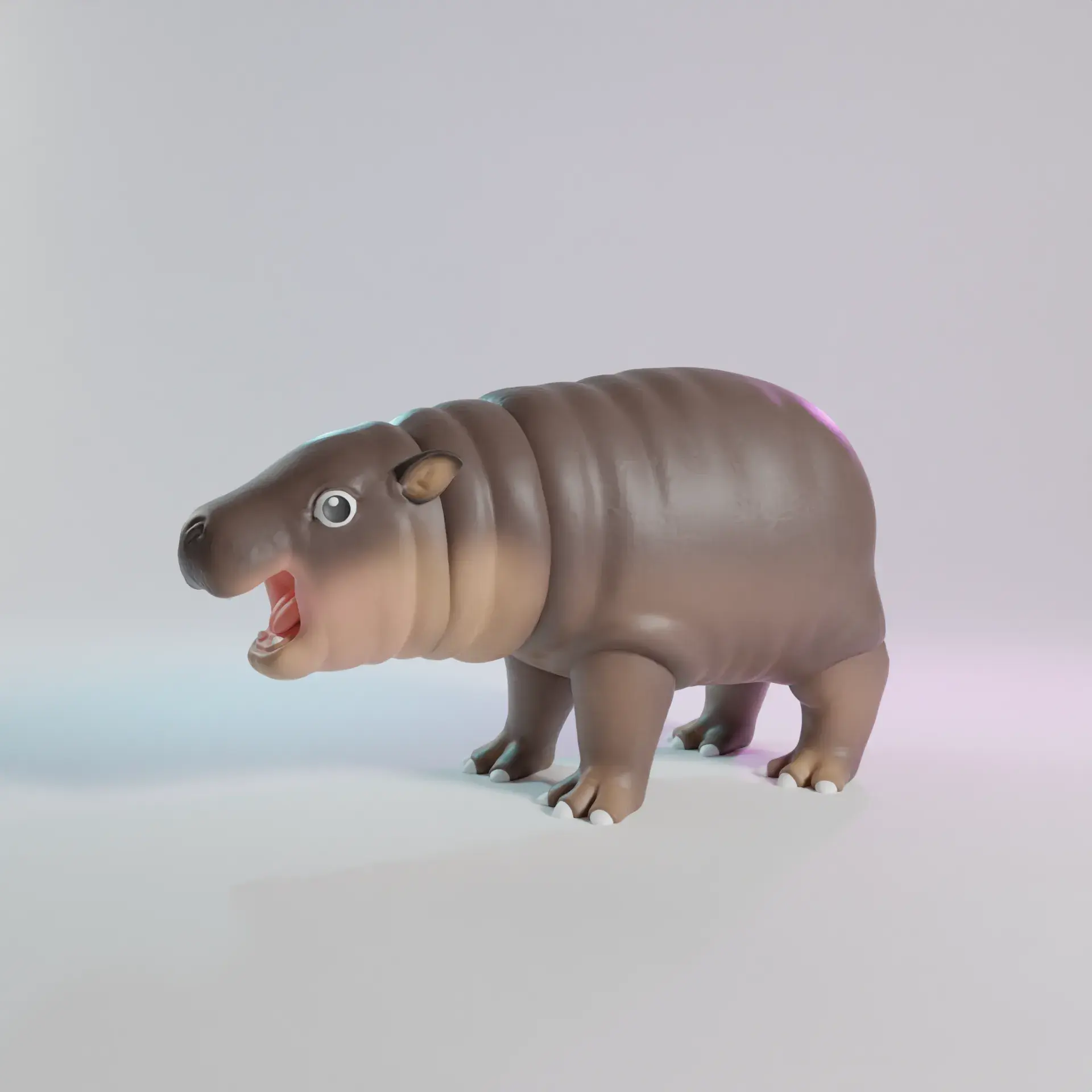 Moo Deng Hippo - STL & 3mf Multicolor