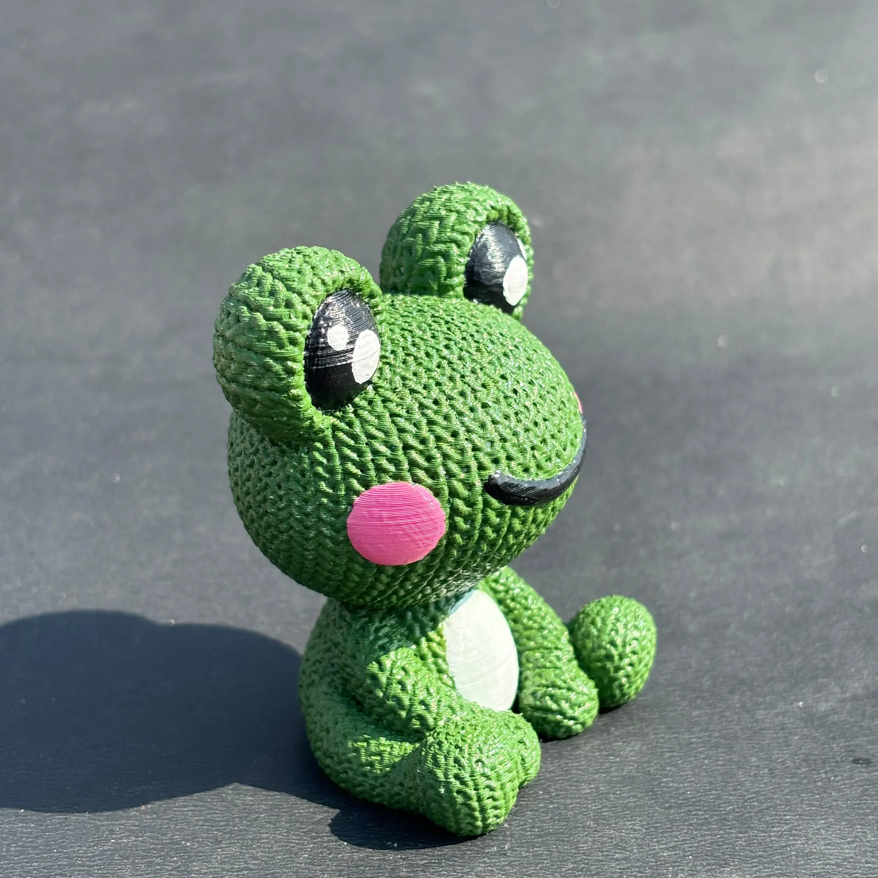 Knitted Frog