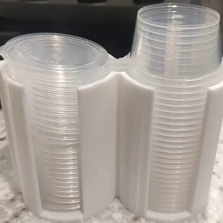 portion/condiment cup and lid holder