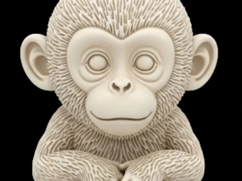 Chaveiro filhote de macaco 