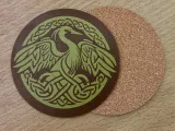 Irish Celtic Heron Coaster-0