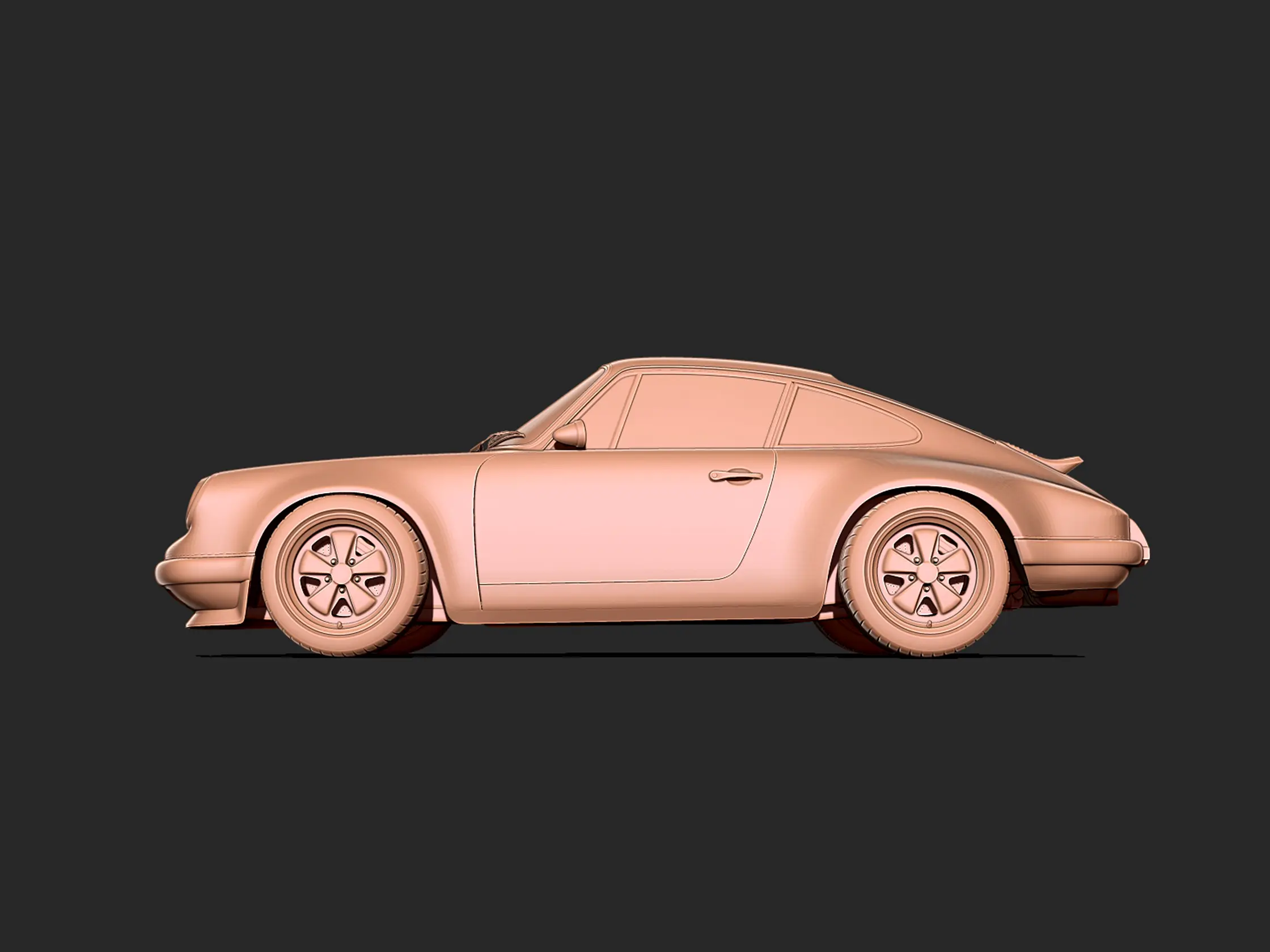 Porsche 911 classic 3d print model