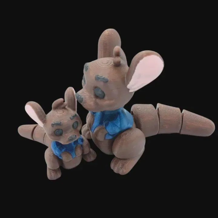3D Tinys Roo, articulado, flexible