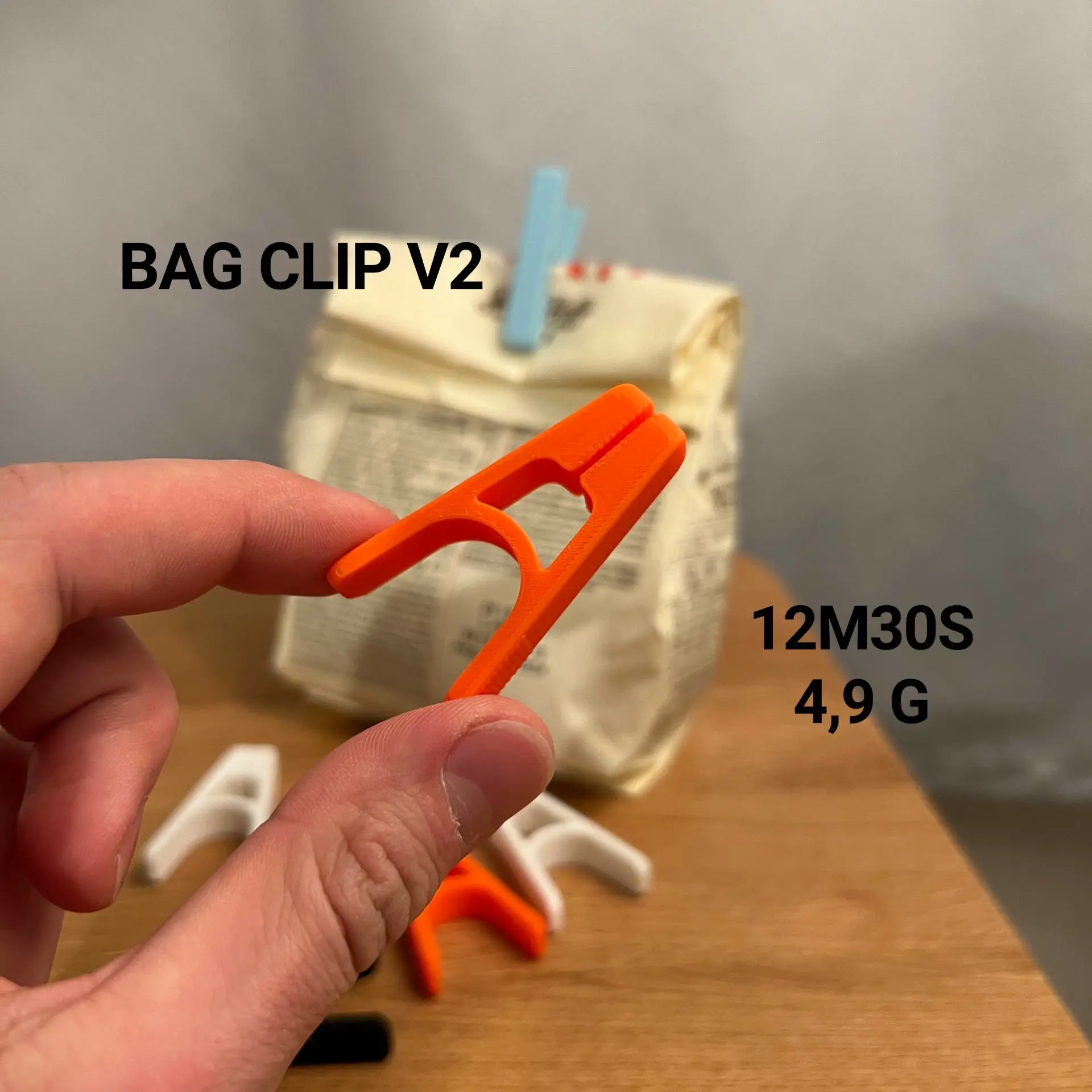 3D Printer Files | 3MF File | Mini Bag Clip V2 | Creality Cloud