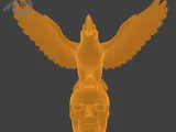 3 in 1 Raven Statue STL Bundle | Gothic Raven on Branch, Rav-5