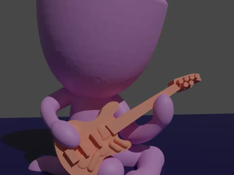 Robert Plant playing guitar