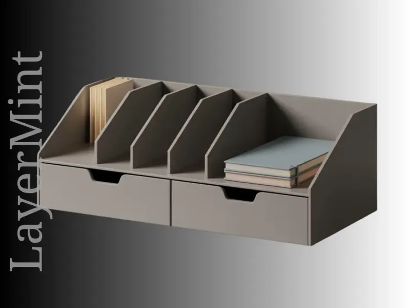 Desk Organizer with Drawers and Dividers STL