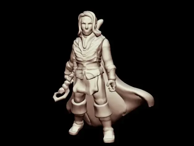 Mago Meio-Elfo (28mm/escala Heroica)