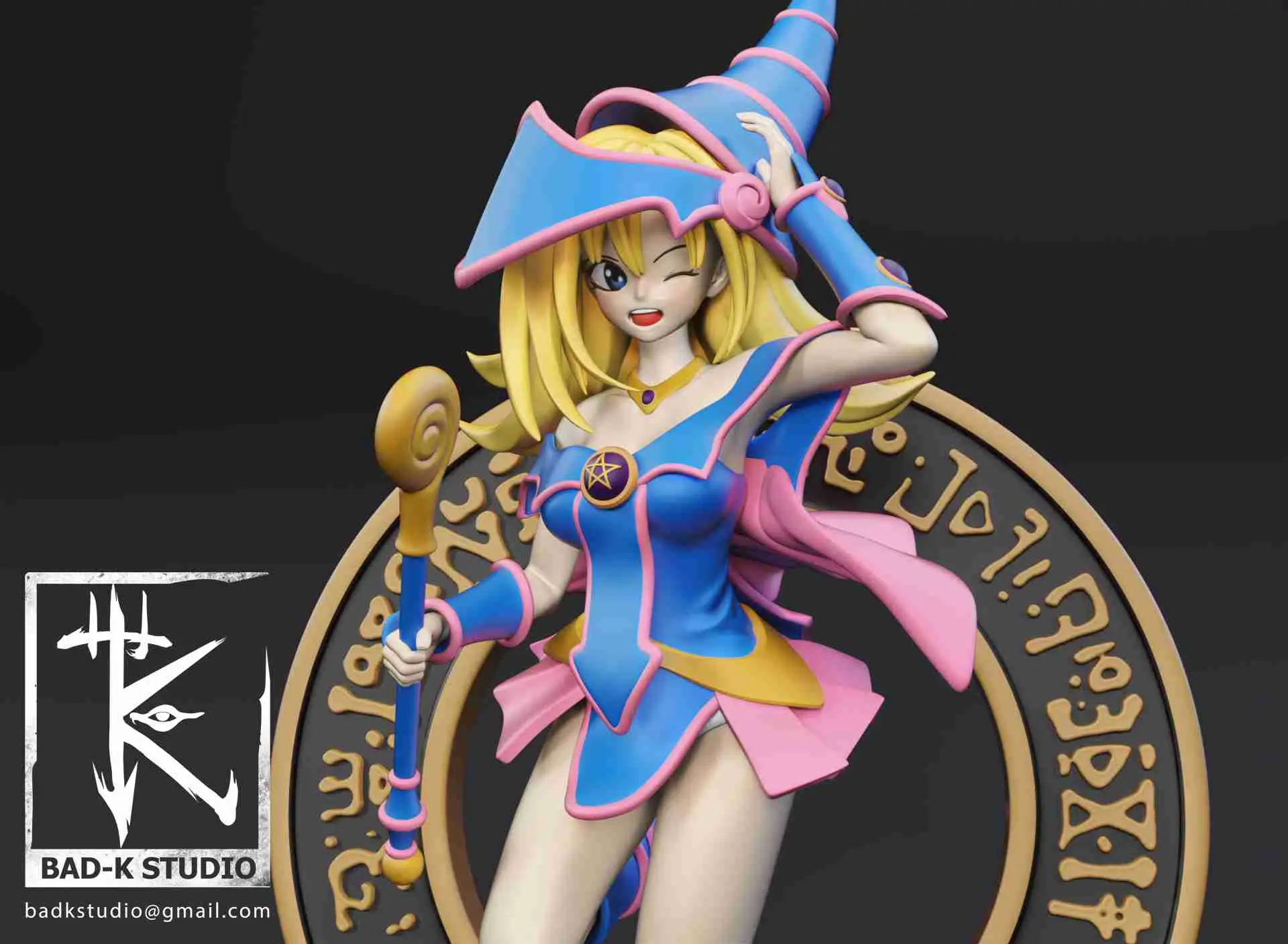 DARK MAGICIAN GIRL YUGIOH 3D PRINTING MODEL