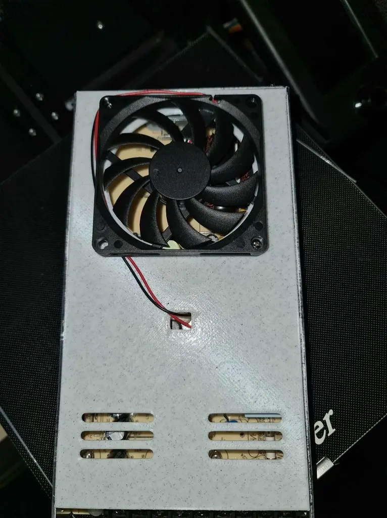 60/80mm fan psu shroud for Ender 3 Pro/v2/Max - LRS 350/24
