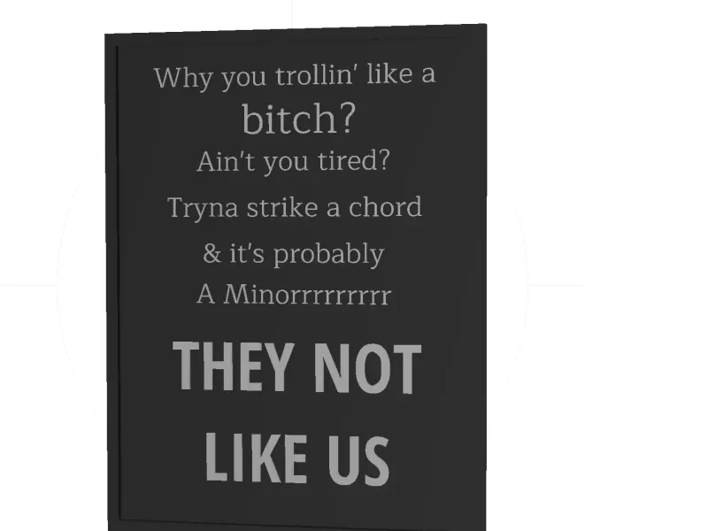 Kendrick Lamar: they not like us