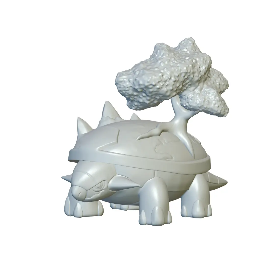 Pokemon Torterra #389 - ¡Listo para imprimir en 3D!