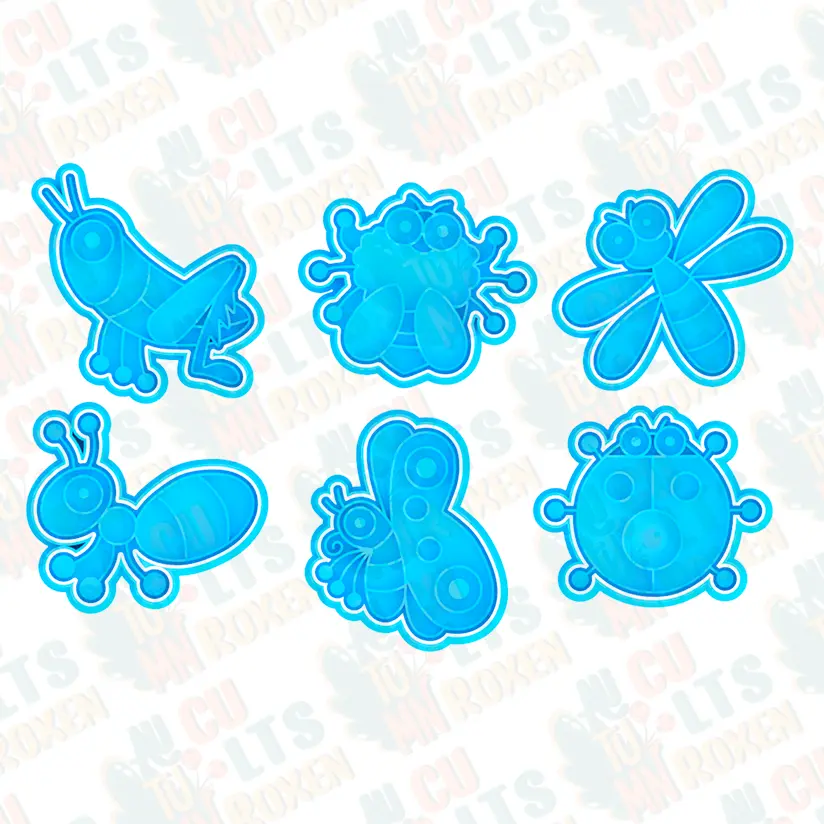 Insects cookie cutter set of 6