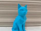 Gato low poly-1