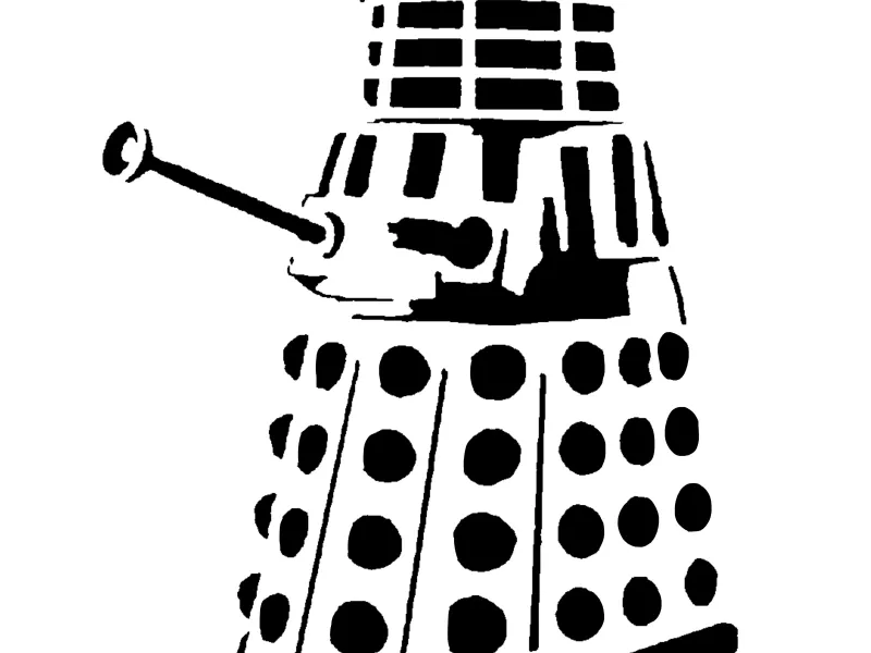 Dalek stencil