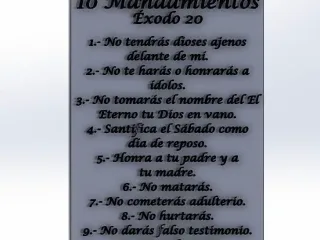 10 mandamientos.