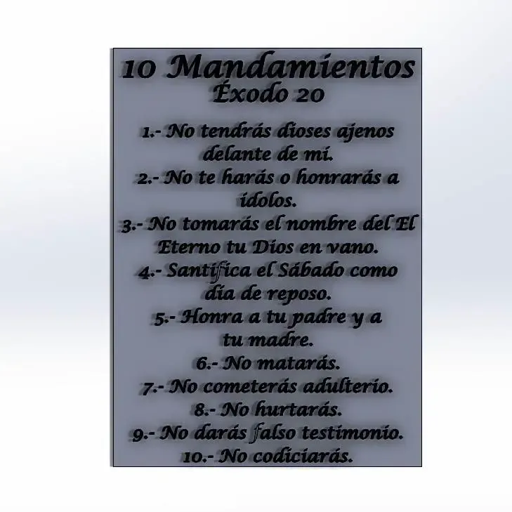 10 mandamientos.