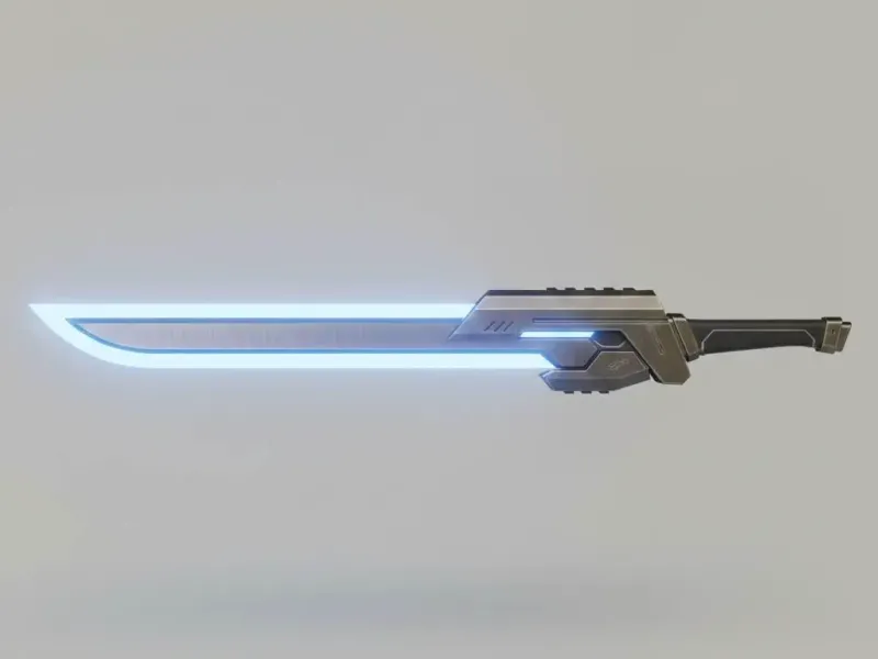 Futuristic Energy Katana – Sci-Fi Glowing Blade Prop