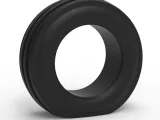 Tractor front tire 2 deflated Scale 1:25-0