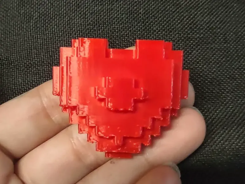 16-Bit Pixel Heart – Chunky Retro Blocky Valentine Gift