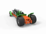 Pulling truck 2wd Hot rod with 2 V8 Version 1 Scale 1:25-7
