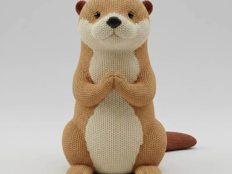 Gentle Knitted Otter Friend – Noah 0x03