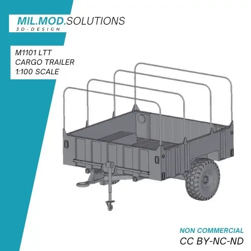 M1101 LTT Cargo Trailer USA NATO Tabletop