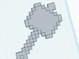 Minecraft Mace Keychain-0