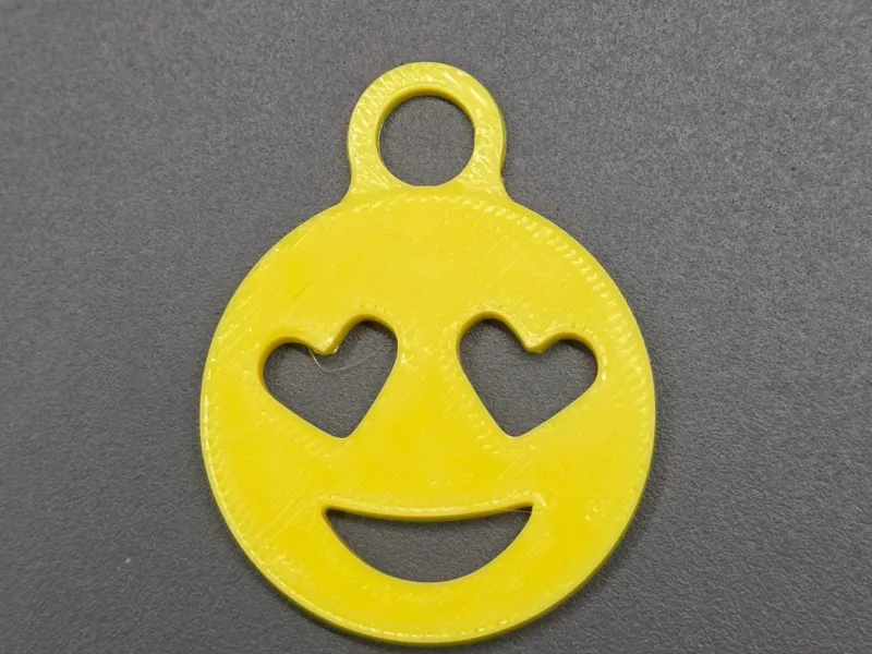 Emoji Heart Eyes Keychain
