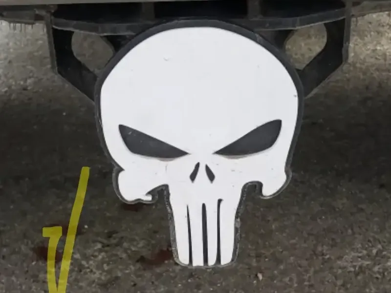 punisher tow hitch cover