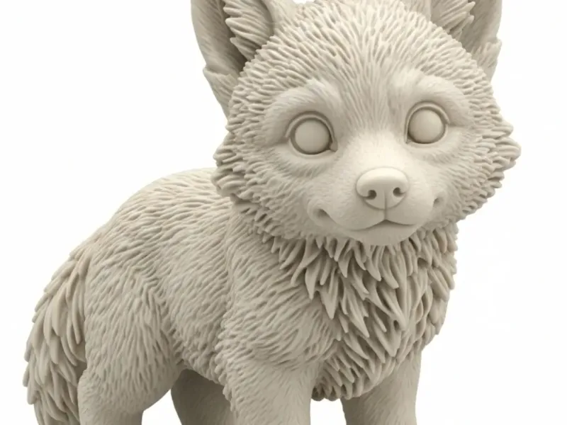 Chaveiro filhote de lobo 