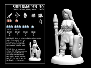 Shieldmaiden (18mm scale)